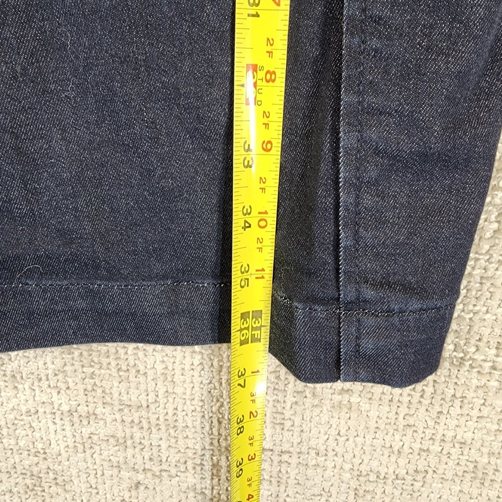Holding Horses Anthropologie Clara Tie Front Denim Dress Womens 4 Dark Dye Blue - Picture 6 of 11